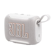 JBL Go 5 - Ultra-portable waterproof and drop-proof speaker with JBL legendary sound and ambient edge lighting - White