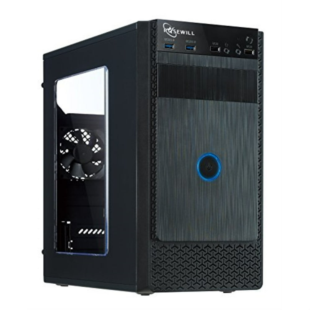 Rosewill FBMX1 1 x 120 mm Micro ATX Mini Tower Case Black Walmart