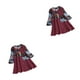 thumbnail image 2 of Jumpingount camisa suelta patrón de estampado de gran tamaño blusa de manga larga transpirable mujer diario multi tamaño vino rojo / xxl Vino Tinto/XXL 2piezas Jumpingount CBP471023, 2 of 5