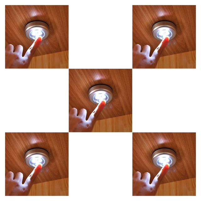 Matsuzay 3 LED Battery Powered Wireless Lightweight Flexibility Stick Closet Installation Night Lamp Light Quick High for Wardrobe Type1 NO1