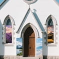thumbnail image 6 of 4PCS Church Banners for Sanctuary Wall Mountain Beach Plain 72"x24" Christian Tapestry with Scripture Bible Verses Baptism Hanging, 6 of 9