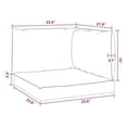 thumbnail image 5 of 3pc Outdoor Cushions for Sofa, Water Resistant Green Oxford Fabric, 5 of 6