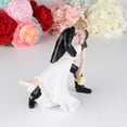 thumbnail image 6 of Wedding Cake Dolls Miniature Scene People Collectible Hand Painted Ornament Bride and Groom Set Wedding Cake Toppers for Wedding Sand Table white, 6 of 8