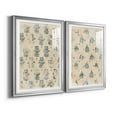 thumbnail image 2 of Wexford Home Vintage Blockprint I Premium Framed Print, 26.5" x 36.5" - Ready to Hang, Silver (Set of 2), 2 of 9