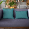 thumbnail image 2 of Plutus Sky Blue Solid Shiny Velvet Luxury Throw Pillow - Double sided 16" x 16", 2 of 5