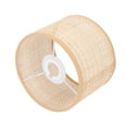 thumbnail image 3 of Woven Light Cover, Lightweight Square Mesh Shape Fine Edge Wrap Rattan Lamp Shade  For E27 E14 Table Lamp, 3 of 8