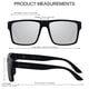 thumbnail image 5 of Gafas de sol cuadradas polarizadas LYZOIT sobredimensionadas con protección UV400 para hombres y mujeres, 5 of 6