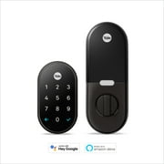 Google Nest x Yale Lock - Tamper-Proof Smart Lock for Keyless Entry - Keypad Lock for Front Door - Black Suede