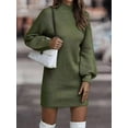 thumbnail image 6 of Cardigan Sweaters for Women Open Front Fall and Winter Sweaters Long Sleeve Loose Casual Coat Top Army Green XXXL, 6 of 9