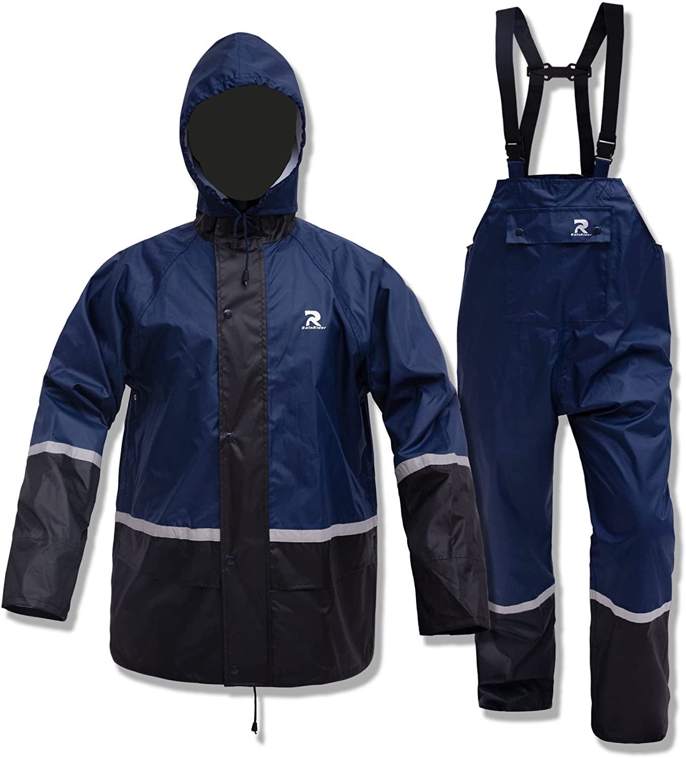 RainRider Rain Suits for Men Women Waterproof HiVis Rain Gear Durable