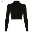 thumbnail image 1 of Camiseta de mujer con espalda abierta Camiseta hueca de manga larga Top de poliéster, M Sweethay AP000504-02, 1 of 7