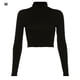 thumbnail image 1 of Camiseta de mujer con espalda abierta Camiseta hueca de manga larga Top de poliéster, M Methold AP000504-02, 1 of 7