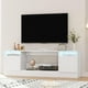 thumbnail image 1 of QinaQin Mueble para TV con gabinete de almacenamiento para pantallas de hasta 55 pulgadas, compatible con chimenea eléctrica de 36 pulgadas, color negro, 1 of 8
