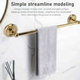 thumbnail image 4 of Single Bar Towel Rack, European Style Towel Bar Durable  for Bathroom Titanium, 4 of 7