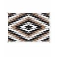 thumbnail image 2 of Sun Shade Sail 6.5x10Ft Boho Moroccan Brown Black and White Striped Geometric Uv Block Sunshade Canopy Outdoor Shade Cover Rectangle Shade Cloth For Patio Garden Yard Deck Pergola, 2 of 6
