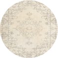 thumbnail image 1 of Ahgly Company Machine Washable Indoor Round Traditional Blanched Almond Beige Area Rugs, 3' Round, 1 of 7