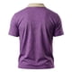 thumbnail image 5 of Camisas de Manga Corta de los Hombres Casual Color Bloqueado Botón de Solapa de Bolsillo Casual Top Transpirable, Manga Corta Tops de Verano para el Ejercicio, 5 of 6