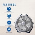 thumbnail image 3 of Lasko Wind Machine Circulador de aire de 20", Black Wind 20, 3 of 4