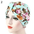 thumbnail image 5 of SPRING PARK Women Muslim Turban Hat Stylish Flower Pattern Hair Cap Hijab Head Scarf Wrap Cover, 5 of 6