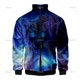 thumbnail image 3 of Chaqueta de manga larga con estampado de tigre en 3D para hombre y mujer, estilo vintage, con solapa y cremallera, unisex, de gran tamaño, 2024, 3 of 5