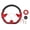 Red, variant on Yajisi Car Steering Wheel 13 inches / 330 mm PU Stylish Look Impact Proof Enhanced Grip Easy Installation Racing Steering Wheel for Vehicle Black