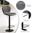 thumbnail image 3 of Modern Swivel Bar Chairs Adjustable Bar Stools Set of 4, Counter Height Bar Stools with High Backrest, Easy 5 Minute Assembly for Kitchen Island, Dining Room, Home Bar, 3 of 9