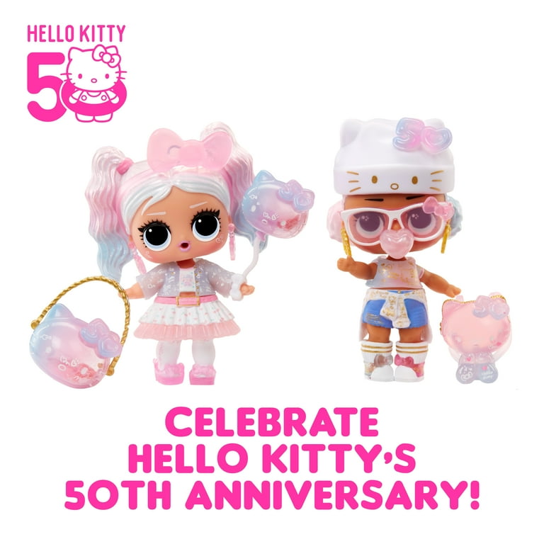 LOL Surprise Hello Kitty Tots Doll, 7 Surprises, 50th