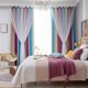 thumbnail image 4 of Cortina,Cortinas de estrellas, cortinas opacas de estrellas para niños, niñas, dormitorio, sala de e TOMSHOO Púrpura 40 "W x 52 "L, 4 of 7