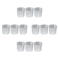 thumbnail image 2 of KAKOWELY 80 servilletas de cristal con 8 filas de diamantes de imitación para bodas, decorativas y elegantes, para fiestas, festivales y celebraciones (plateadas)., 2 of 4