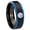 Black And Blue Step Edge, variant on Basketball Dome Gold Plated Tungsten Men Ring 10MM