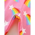 thumbnail image 4 of Bellafa Little Girls Leggings Toddler Kids Soft Cotton Stretchy Long Pants Cartoon Prints Girl's Tights For 2-7 Years-Rainbow, 4 of 8