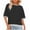 Black, variant on 3/4 Sleeve Tops for Lady 3/4 Sleeve Tops for Women Lightweight Crewneck Color Block Tee Shirt, Basic Summer Loose Tees Dressy Casual Blouse T-Shirt Brown L