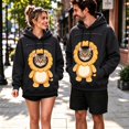 thumbnail image 6 of Textilo Christmas Pet Pouch Hoodie for Women Men Zip Up Long Sleeve Hooded Sweatshirt with Kangaroo Pockets Drawstring Cute Funny Santa Holiday Dog Pouch Christmas Hoodies, 6 of 6
