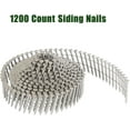 thumbnail image 6 of EPOTOOR 1200 Count Siding Nails Full Round Head Wire Collated 15-Degree 1-1/4 Inch x .090 Inch 304 Stainless Steel Coil Siding Nail, 6 of 6