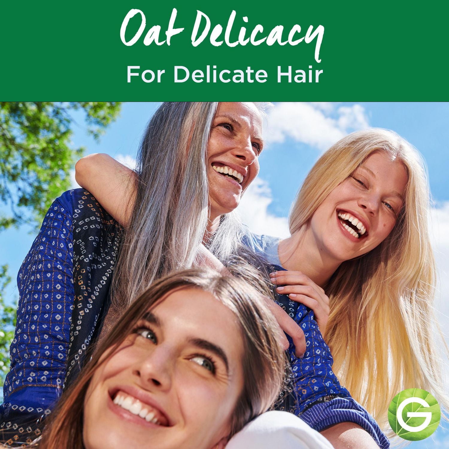 Garnier Whole Blends Shampooing Solide doux Délicatesse d'avoine pour cheveux fragiles, Emballage zéro plastique, sans agents de conservation, sans silicone, sans savon ni pigments, avec crème de riz