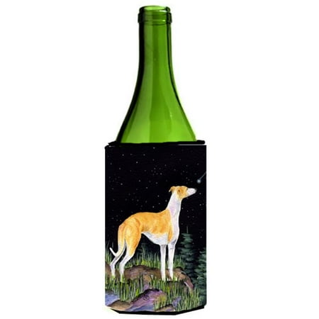 

Starry Night Whippet Wine bottle sleeve Hugger - 24 oz.