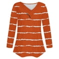 thumbnail image 4 of Gnshining Oversized Shirts for Women Long Sleeve V Neck Casual Sweatshirt Fall Fashion Soft Daily Pullover with Button, 4 of 4