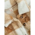 thumbnail image 6 of GXFC Baby Winter Coat for Girl Boys 6M 12M 18M 24M Infant Long Sleeve Button Down Plaid Outerwear Fuzzy Chunky Fall Warm Clothing for Newborn, 6 of 8