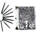 thumbnail image 3 of YOUTHINK Felt Tip Pens, Fine Point, Black Ink, 9 Count, 3 of 8