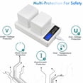 thumbnail image 5 of 2 Pack Rechargeable Batteries Compatible with Arlo Pro Arlo Pro 2 VMA4400, and Dual LCD Charger for Arlo Pro/ Pro 2/ Security Light Batteries, 5 of 12