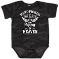 thumbnail image 3 of Inktastic Handpicked for Earth by My Poppy in Heaven with Angel Wings` Boys or Girls Baby Bodysuit, 3 of 5