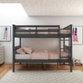 thumbnail image 2 of DHP Moon Full-Over-Full Wood Bunk Bed with USB Port, Gray, 2 of 16
