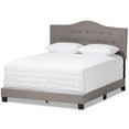 thumbnail image 1 of Baxton Studio Emerson Tufted Queen Low Profile Bed in Light Gray, 1 of 7