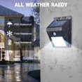thumbnail image 2 of Solar Lights Outdoor Solar Security Lights Solar Motion Sensor Lights Wireless IP 65 Waterproof Outdoor Lights for Garden Fence Patio Garage (20LED), 2 of 8