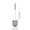 Gray, variant on Long Handle Toilet Brush,Wall Mountable or Stand Alone Toilet Scrubber with Holder,Extra Long 36cm Sanitary Cleaning Brush,Round Head Dense Bristles for Deep Cleaning,No Drill Adhesive Mount Included
