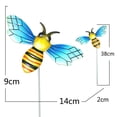 thumbnail image 2 of Metal Bee Stakes Art Sculpture Outdoor Iron Ornament For Garden/Home Decor, 2 of 5