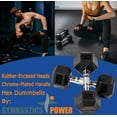 thumbnail image 4 of Gymnastics Power Hex Dumbbells Exercise & Fitness Weights Dumbbell for Women & Men (5 Lb. Pair), 4 of 4