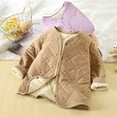 thumbnail image 5 of Cethrio Boys Thermal Jackets, Casual Long Sleeve Soft Lightweight Fall Winter Outerwear Khaki Size 10-12T, 5 of 5