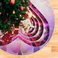 thumbnail image 5 of Coolnut Valentine's Day Heart Christmas Tree Skirt Home Decoration Large Round Christmas Tree Skirt for Holiday Party Home Christmas Day Ornaments,35.4", 5 of 6