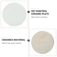 thumbnail image 3 of Pottery White Body Plates Blank Ornaments Platters Cup Coasters, 3 of 8